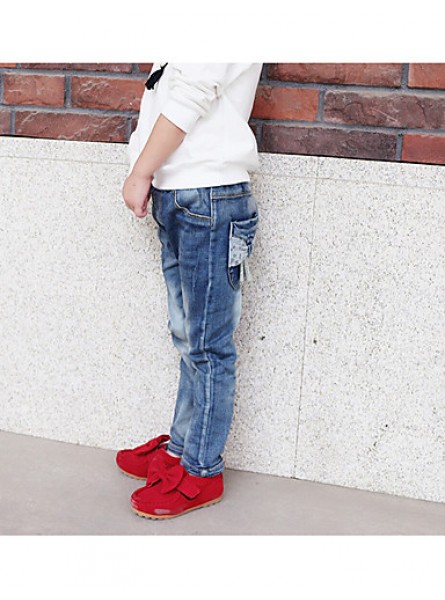 Girl Going out / Casual/Daily / School Embroidered Jeans-Denim All Seasons  